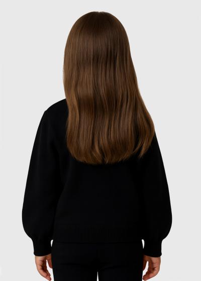 Lalisia melns kardigans ar pogām - back