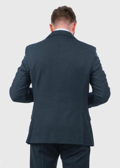 Lucky tumši zaļa žakete ar jaunvilnu - back