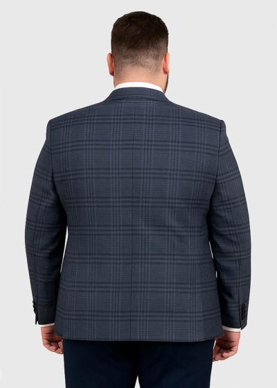 Loic Lielo Izmēru tumši zila žakete ar jaunvilnu - back