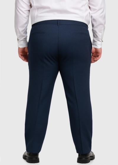 Loran Lielo izmēru zilas vīriešu bikses - back