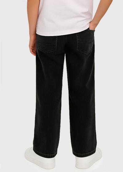 Melni džinsi ar kabatām - back