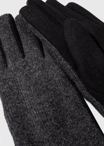 Tumši pelēki vīriešu cimdi - back