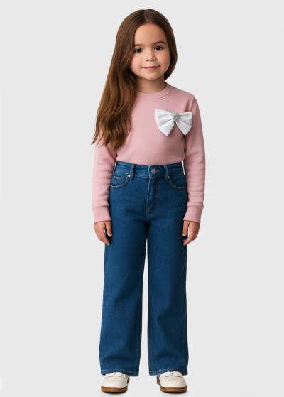 Lean zili džinsi - back