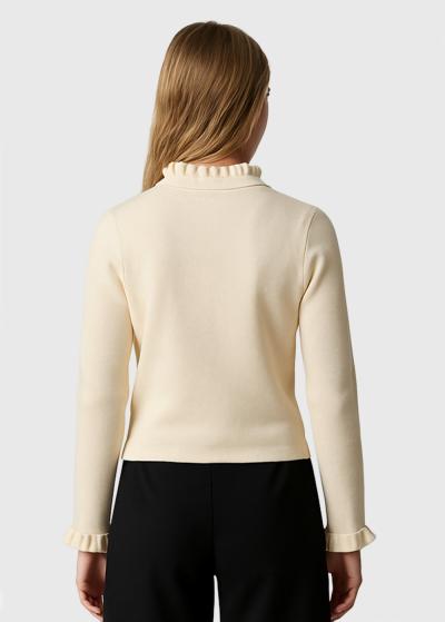 Lotus bēšs džemperis ar pogām - back