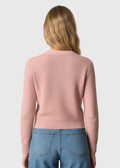 Lily rozā džemperis ar bantēm - back