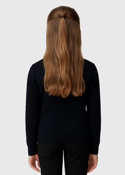 Libi melns džemperis ar apkakli  - back