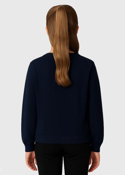 Lalisia tumši zils kardigans ar pogām - back