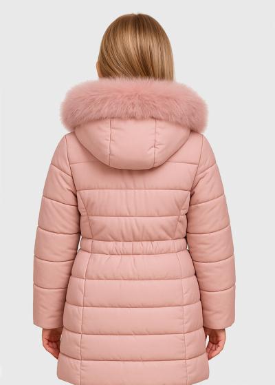 Lexi rozā jaka ar kapuci - back