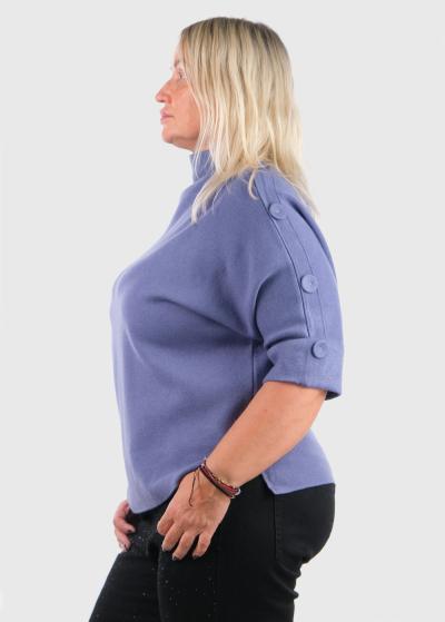 Korra zils sieviešu džemperis - back