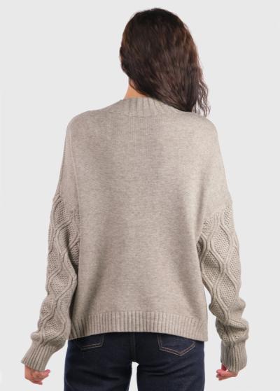 Kamilya sieviešu adīts džemperis - back