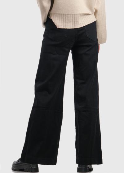 Kerena melni sieviešu džinsi - back