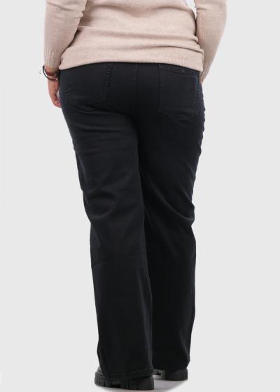 Kamilis Lielo izmēru melni džinsi ar kabatām - back