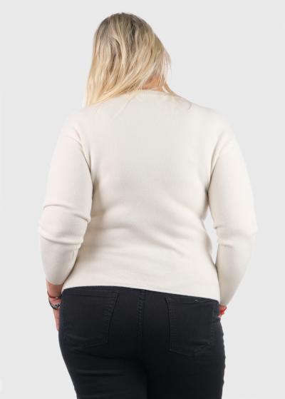 Kaiyo balts džemperis ar rakstu  - back