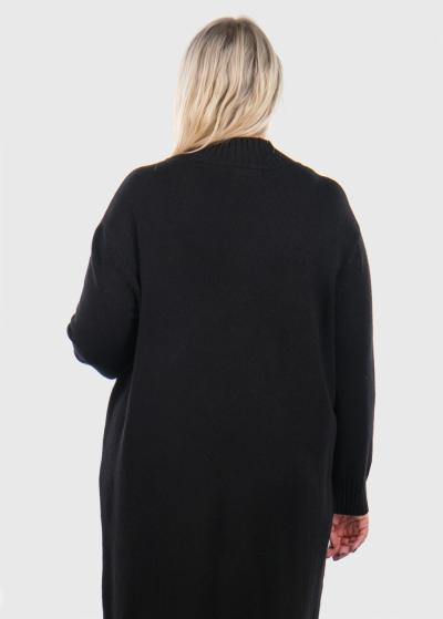 Kaiyo melna džemperkleita ar rakstu  - back