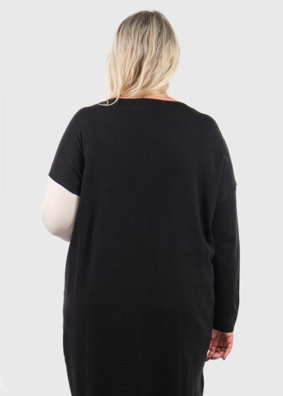 Kallisto džemperkleita ar garām piedurknēm - back