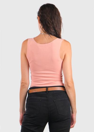 Kumi rozā silts tops - back