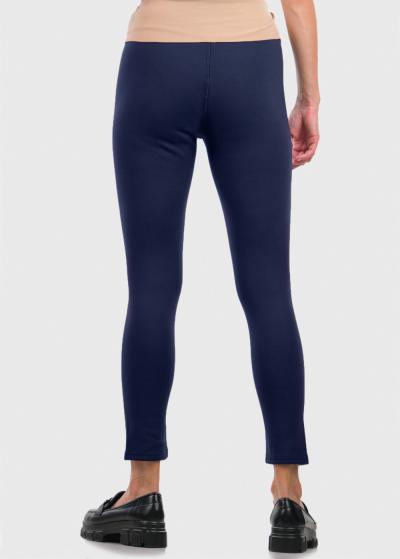 Teri tumši zili silti legingi - back