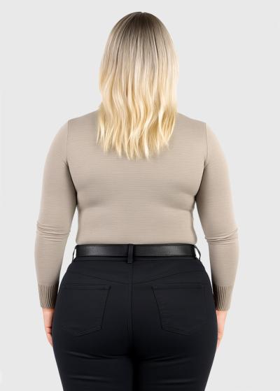 Katolina bēša sieviešu bītlene - back