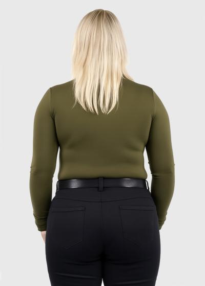 Katia haki bītlene ar augstu apkakli - back