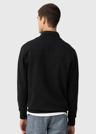 Melns džemperis ar rāvējslēdzēju - back