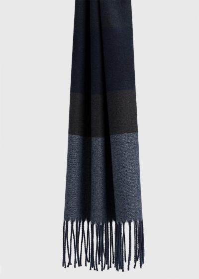 Tumši zila šalle - back