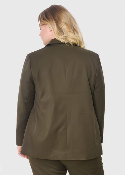 Jeannette Lielo izmēru haki sieviešu žakete - back