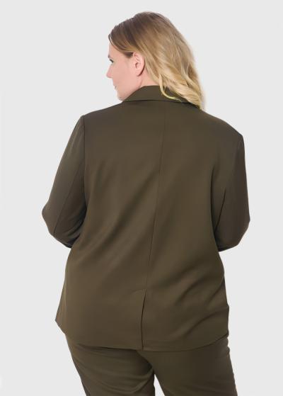 Janet Lielo izmēru haki žakete - back