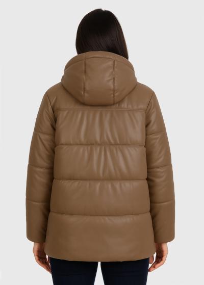 Jolie brūna sieviešu jaka - back