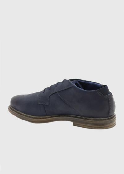 Bugatti tumši zili apavi ar šņorēm - back