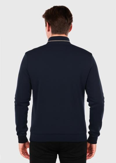 Jeff tumši zila jaka ar rāvējslēdzēju - back