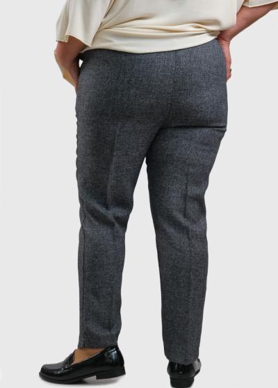 Danbi Lielo izmēru tumši pelēkas bikses ar kabatām - back