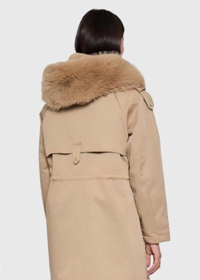 Hanna bēša sieviešu parka - back