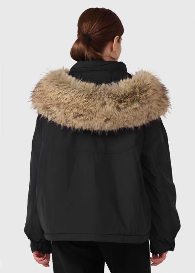 Larbi melna īsa jaka - back