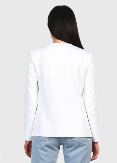 Madi balta sieviešu žakete - back