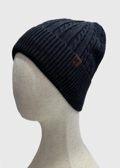 Mike tumši pelēka cepure ar pīnes rakstu  - back