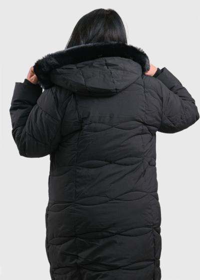 Mia Lielo izmēru melna gara jaka - back