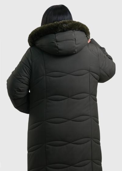 Mia Lielo izmēru haki gara jaka - back