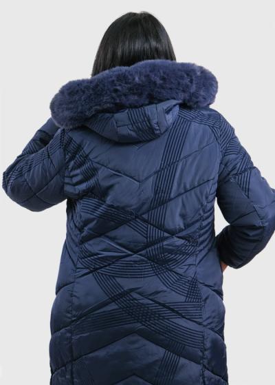 Nairi Lielo izmēru zila sieviešu jaka - back