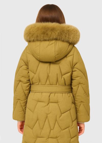 Edina bēša pagarināta jaka  - back