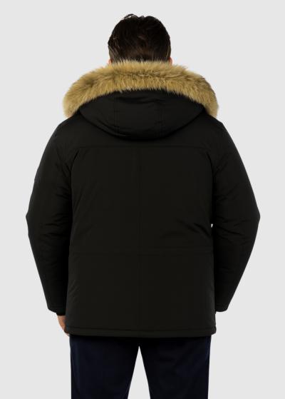 Jack melna vīriešu parka - back