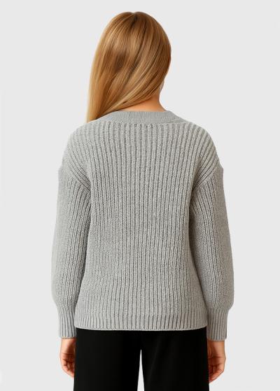 Ested pelēks kardigans ar pogām - back