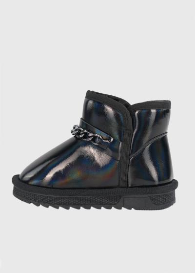 Daria melni zābaki ar ķēdīti - back