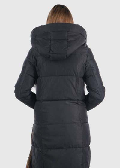Inayat melna sieviešu gara jaka - back