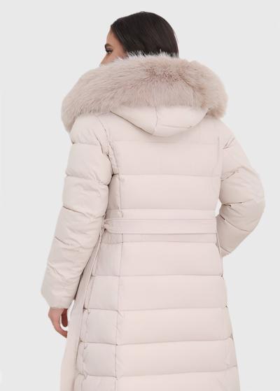 Dorlisa gaiši bēša gara jaka - back