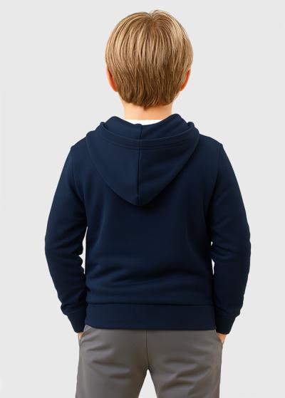 Denal tumši zila jaka ar rāvējslēdzēju - back