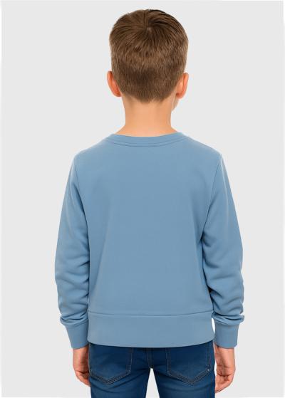 Clement gaiši zils vienkrāsains džemperis - back