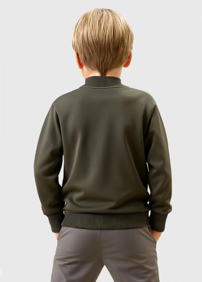 Aylar tumši zaļa jaka ar rāvējslēdzēju - back