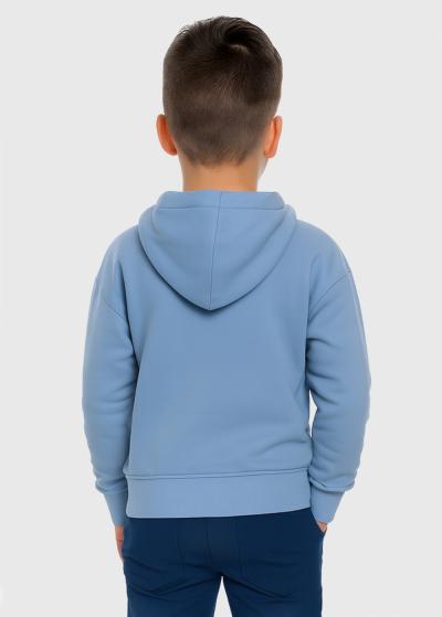 Adam gaiši zils hūdijs ar rakstu - back