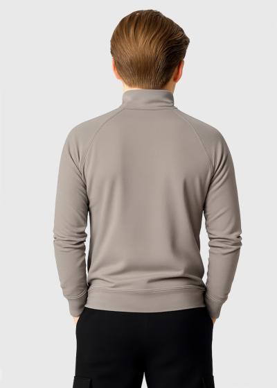 Argo bēšs džemperis ar rāvējslēdzēju - back