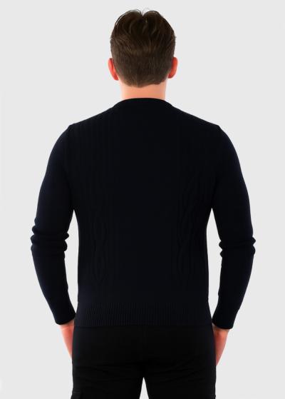 Alper melns džemperis - back